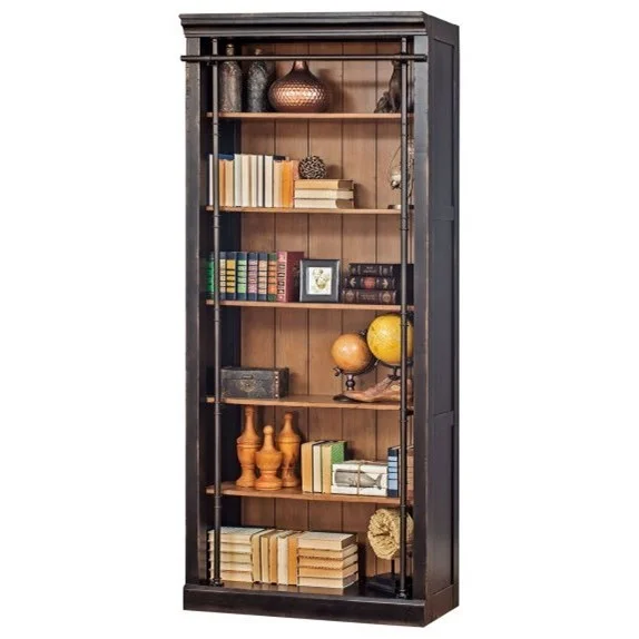Martin Home Furnishings Toulouse IMTE4094 5 Shelf Bookcase with French